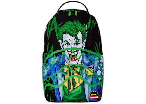 Sprayground x Batman Joker Hahahahaha Slime (DLXSR) Backpack Black/Green/Blue