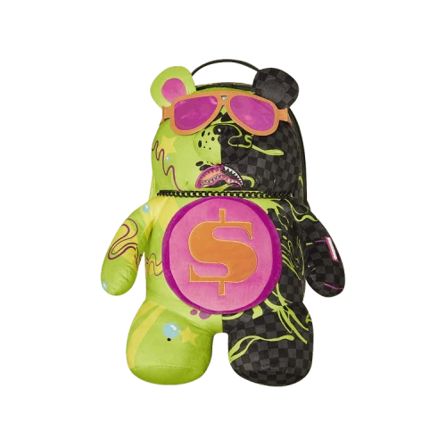 Sprayground Slime Dime Moneybear Teddybear On Backpack 'Multicolor'