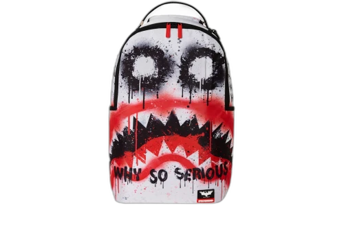 Sprayground The Joker Makeup Shark Mouth DLXR Backpack White/Red