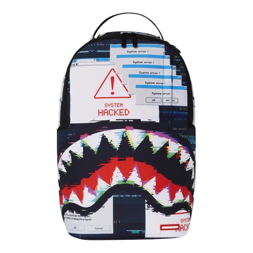 Sprayground Hacked Shark DLXR Backpack Multicolor
