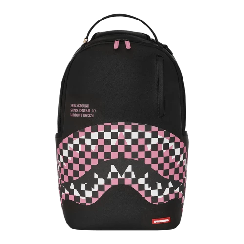 Sprayground Shark Central Breakup Check Sorbet Grey Backpack Multicolor