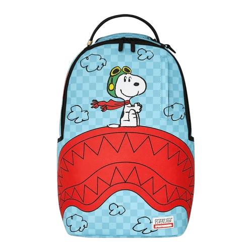 Sprayground Snoopy Pilot Shark DLXSV Backpack Multicolor