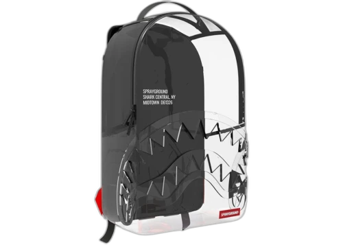 Sprayground Shark Central Clear DLXSV (Black Backpanel) Backpack White