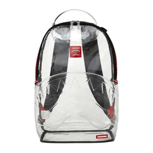 Sprayground Vsm Piping DLX Clear Backpack White