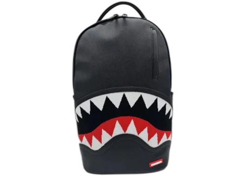 Sprayground Fly Knit Mouth DLX- Satin Backpack Black