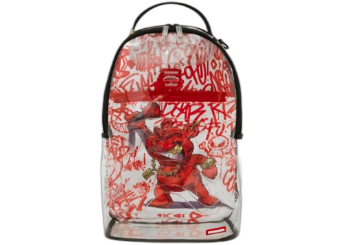 Sprayground Bear Grills DLX Clear Backpack White