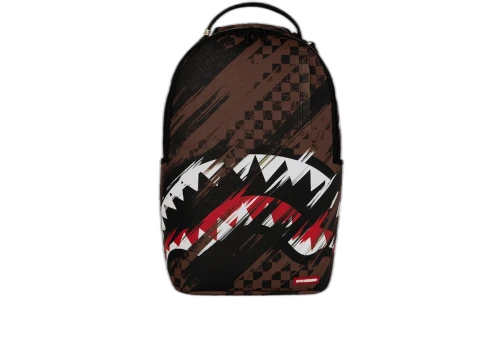 Sprayground Smeared Grunge Backpack Brown