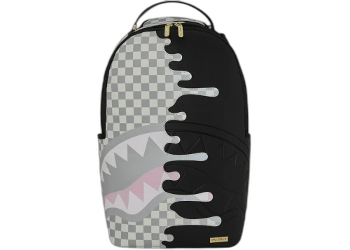 Sprayground Cream Check Unfinished Shark Dlxsv Backpack Multicolor/Red