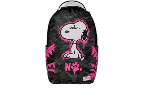 Sprayground Snoopy Pink Stencil Backpack Black/Pink