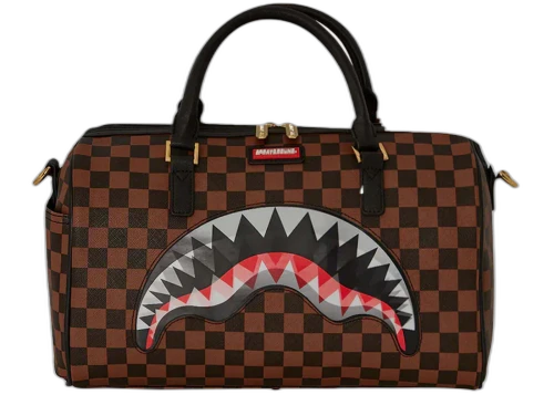 Sprayground Sip Lenticular Chomp Duffle Brown