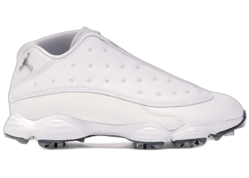 Jordan 13 Retro Golf Cleat White Black