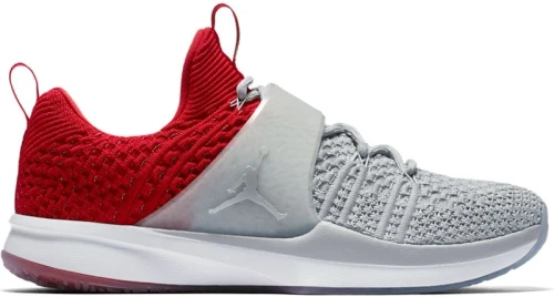 Jordan Trainer 2 Flyknit Wolf Grey Gym Red