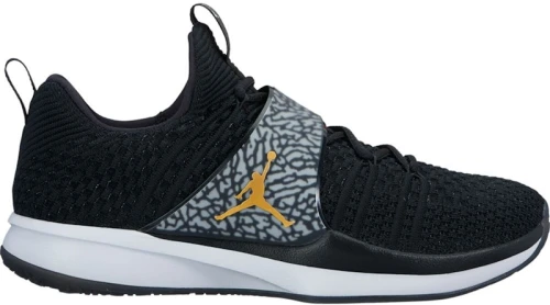 Jordan Trainer 2 Flyknit Black Metallic Gold