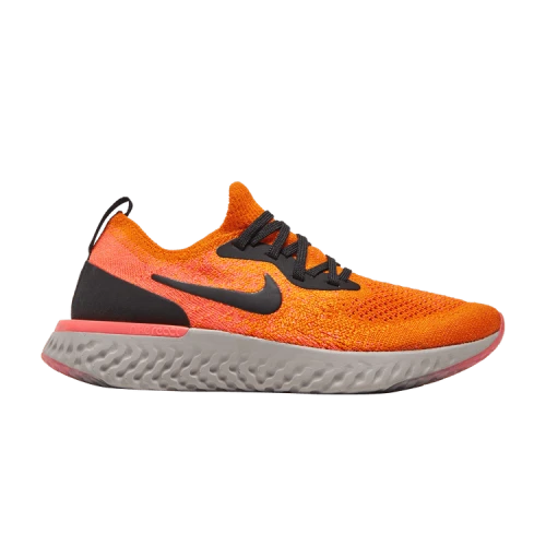 Nike Epic React Flyknit Black Orange (GS)