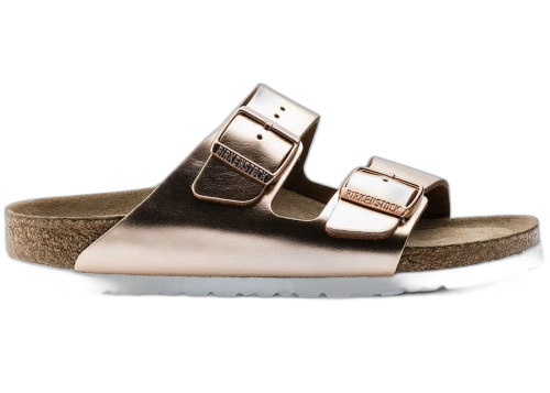 Birkenstock Arizona Soft Footbed Leather Metallic Copper (Women's)