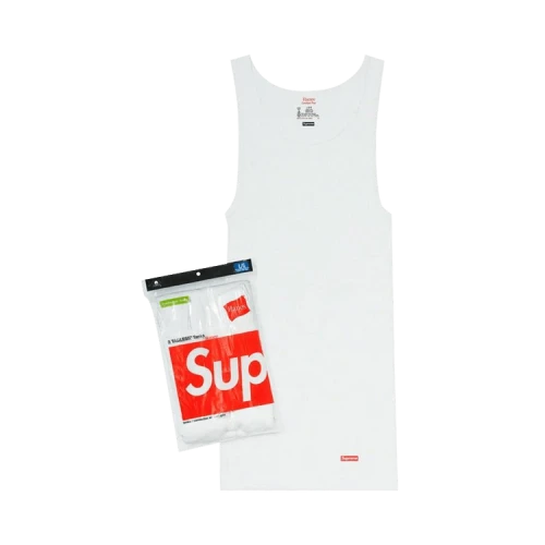 Supreme x Hanes Tagless Tank Tops (3 Pack) 'White'