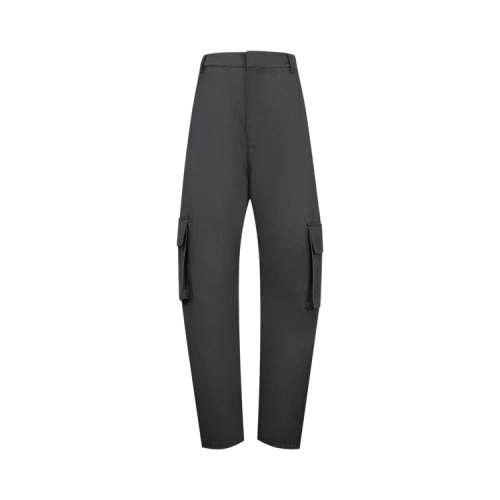 Balenciaga Women's Relaxed Cargo 1485 Pant Elephant Grey
