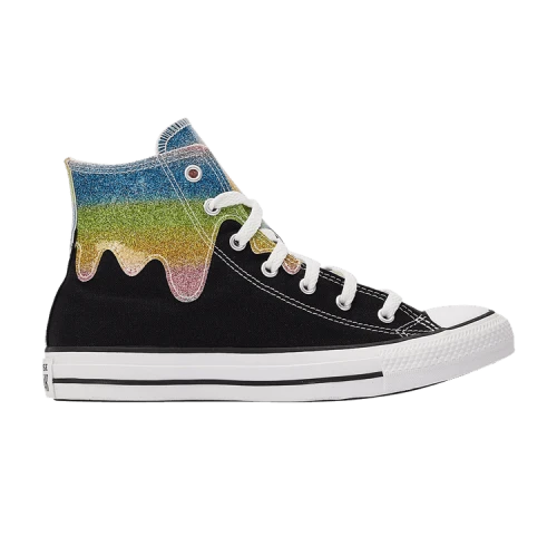 Converse Chuck Taylor All Star High GS 'Glitter Drip - Black'