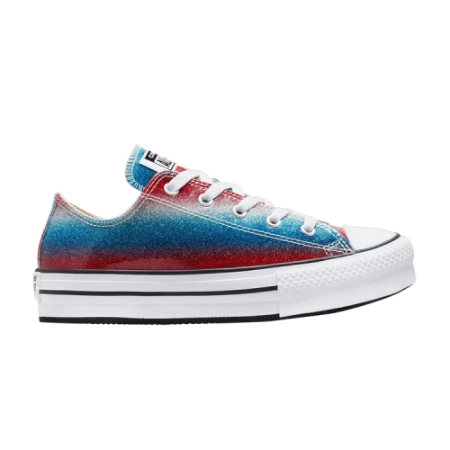 Converse Chuck Taylor All Star EVA Lift Platform Low GS 'Glitter Drip'
