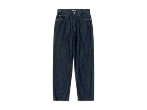 Auralee Hard Twist Denim Wide Pants Indigo Blue