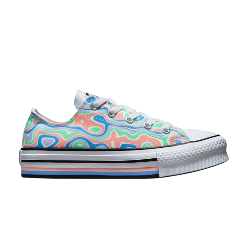 Converse Chuck Taylor All Star Lift Platform Low GS 'Color Swirl'