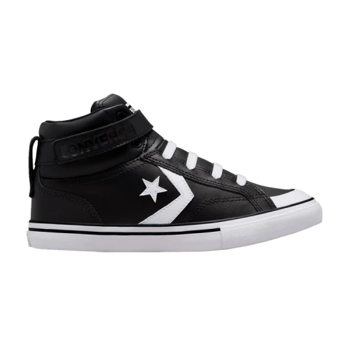Converse Pro Blaze Strap Leather High GS 'Black White'