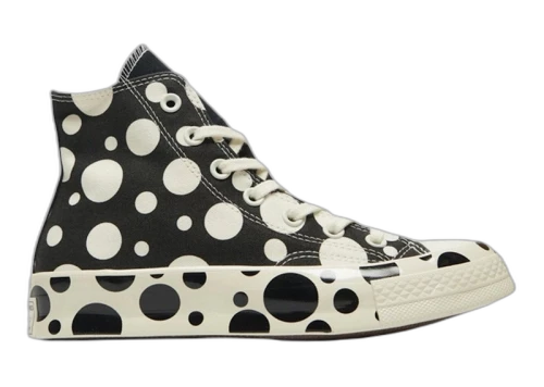 Converse Chuck Taylor All Star 70 Hi Polka Dots Black Egret Black (Women's)