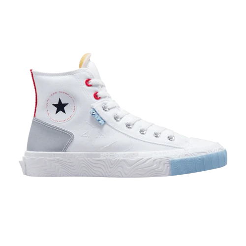 Converse Chuck Taylor All Star High 'Reflective Shine - White Light Armory Blue'