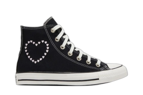 Converse Chuck Taylor All Star High 'Embroidered Hearts - Black' (Women's)