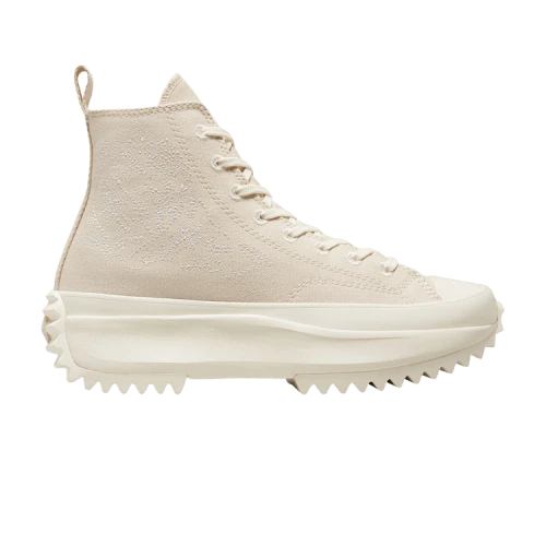 Converse Run Star Hike Platform High 'Embroidered Floral - Ivory'