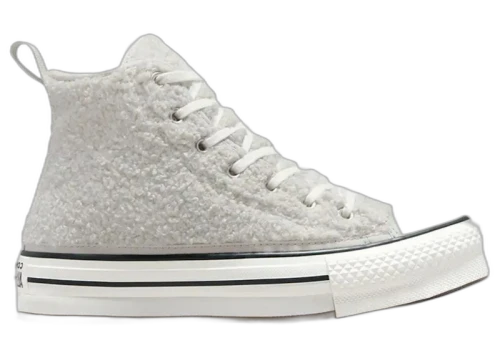 Converse Chuck Taylor All Star Hi EVA Lift Platform Sherpa Light Bone