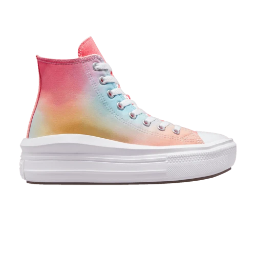 Converse Chuck Taylor All Star Move Platform High GS 'Rainbow Ombre'