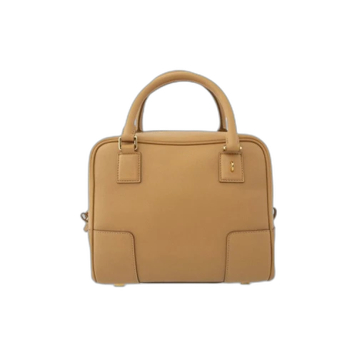 LOEWE Amazona 19 Square Bag in Nappa Calfskin Warm Desert