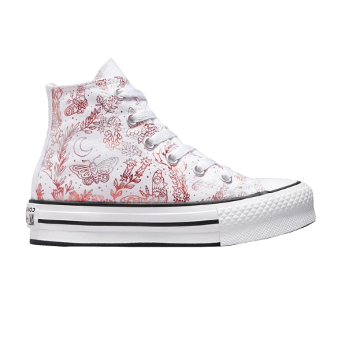 Converse Chuck Taylor All Star EVA Lift Platform High GS 'Butterfly Shine - White'