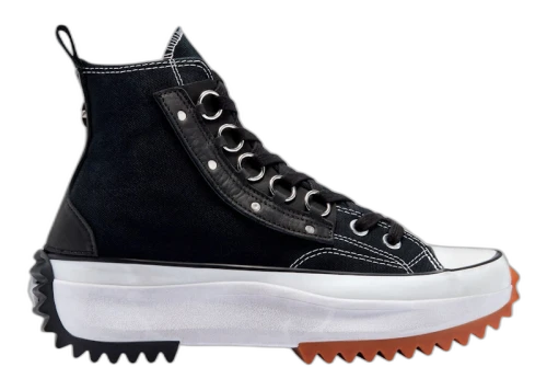Converse Run Star Hike Platform Hi Punk Academia Black Metal Ring