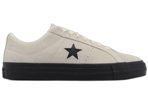 Converse CONS One Star Pro Vintage Suede Ox Egret Black