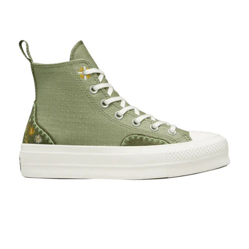 Chuck Taylor All Star Lift Platform High 'Autumn Embroidery - Light Field Surplus' (Women's)