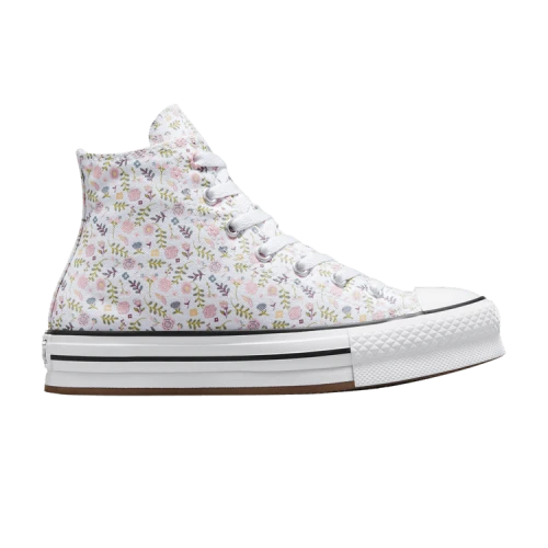 Converse Chuck Taylor All Star EVA Lift Platform High GS 'Feline Florals'