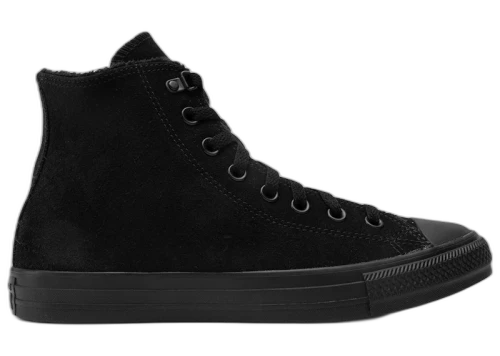 Converse Chuck Taylor All Star Suede Faux Fur Hi Triple Black