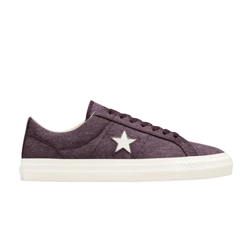 Converse One Star Pro Low 'Washed Canvas - Black Cherry'