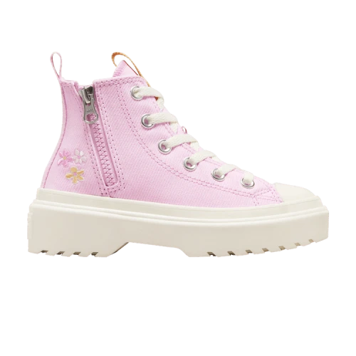 Converse Chuck Taylor All Star Lugged Lift Platform High GS 'Embroidered flowers'