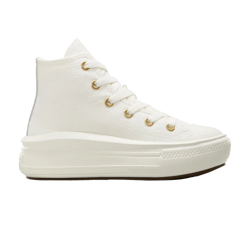Chuck Taylor All Star Move Platform High PS 'Tonal Canvas - Egret Metallic Light Gold'