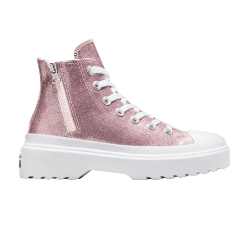 Converse Chuck Taylor All Star Lugged Lift Platform High GS 'Glitter - Blush Hush'