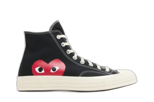 Converse Comme des Garçons PLAY x Chuck 70 High 'Black' 2023