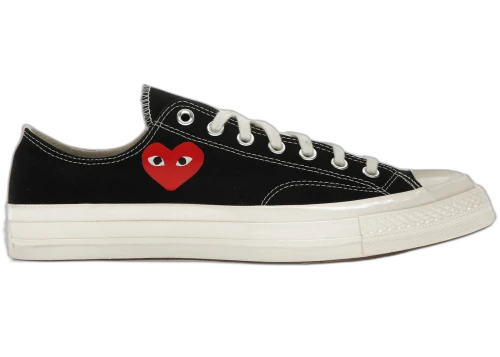 Converse Chuck Taylor All Star 70 Ox Comme des Garcons PLAY Single Heart Black