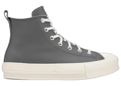 Converse Chuck Taylor All Star EVA Lift Platform Leather Hi Sharkskin Warm Quarry (GS)