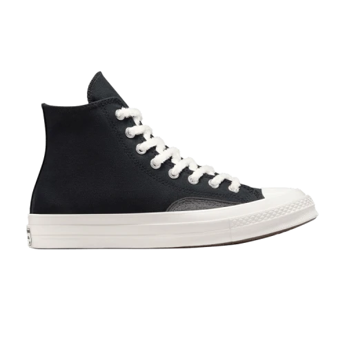 Converse Chuck 70 Luxe High 'Black Dark Matter Fuzzy Laces'