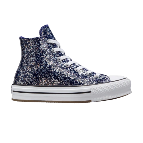Converse Chuck Taylor All Star EVA Lift High GS 'Glitter - Night Indigo'