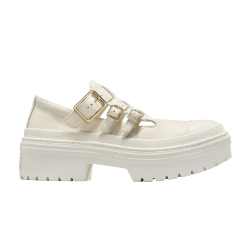 Converse Chuck Taylor All Star Lugged Heel Mary Jane Platform Low 'Egret Gold' (Women's)