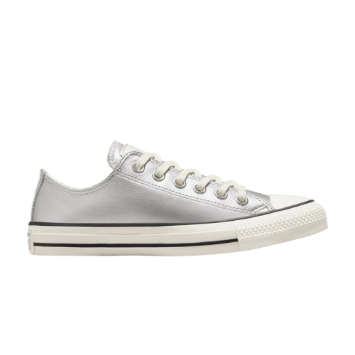 Converse Chuck Taylor All Star Low 'Metallic Leather - Silver' (Women's)